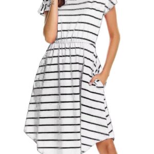 Comfy Striped Maternity Dress