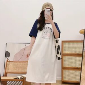 ChicMom Cartoon Print Feeding Dress