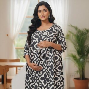 Ash Petals Maternity Dress