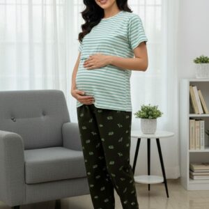 Stripe & Print Feeding Set